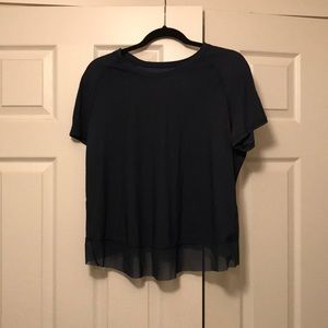 Dark Teal Lululemon Short Sleeve Cross Back
